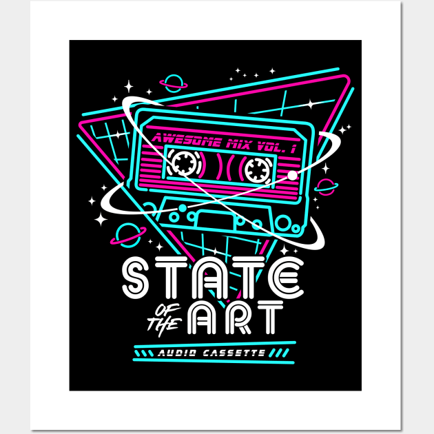 Awesome Mix Tape - State of the Art Wall Art by technofaze